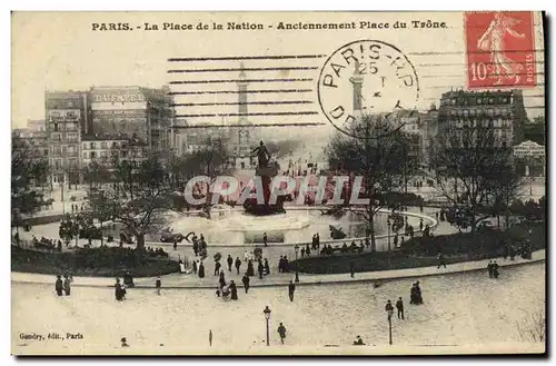 Ansichtskarte AK Paris La Place de la Nation Anciennement Place du Trone