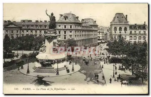 Cartes postales Paris La Place de la Republique