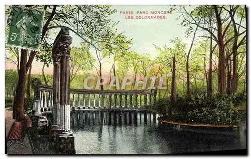 Cartes postales Paris Parc Monceau Les Colonnades