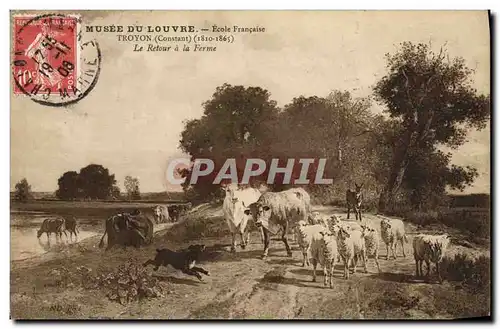 Ansichtskarte AK Paris Musee Du Louver Ecole Francaise