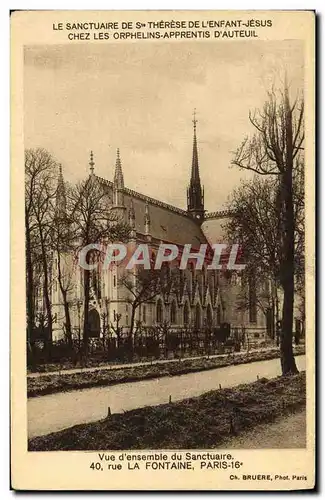 Cartes postales Sanctuaire de Ste Therese de l enfant Jesus Rue de la fontaine Paris