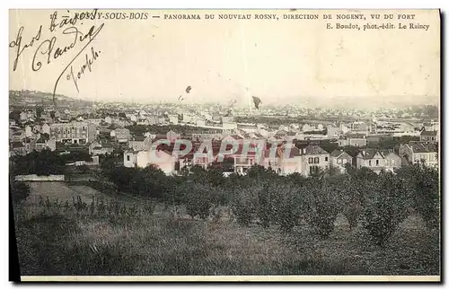 Cartes postales Rosny Sous Bois Panorama Du Nouveau Rosny Direction De Nogent Vu du fort