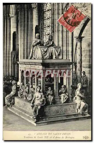 Cartes postales Saint Denis L Abbaye De Tombeau de Louis XII et d Anne de Bretagne