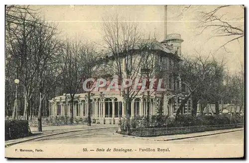 Cartes postales Le Bois de Boulogne Pavillon Royal