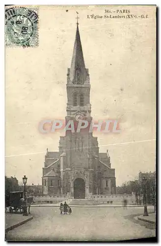 Cartes postales Paris L Eglise St Lambert