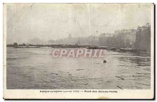 Ansichtskarte AK Paris Pont des Saints Peres Inondations