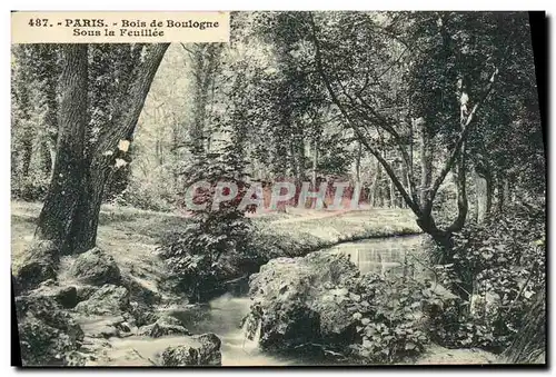 Ansichtskarte AK Paris Bois de Boulogne Sous la Feuillee