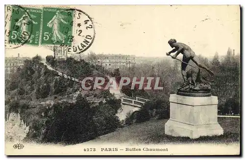 Cartes postales Paris Buttes Chaumont