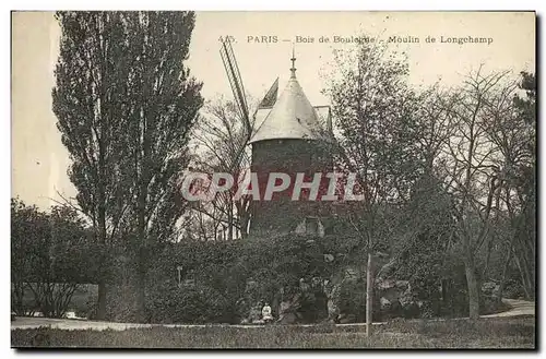 Cartes postales Paris Bois de Boulogne Moulin de Longchamp