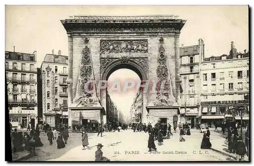 Cartes postales Paris Porte Saint Denis