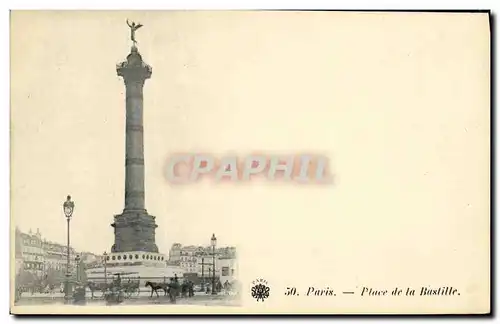 Cartes postales Paris Place de la Bastille