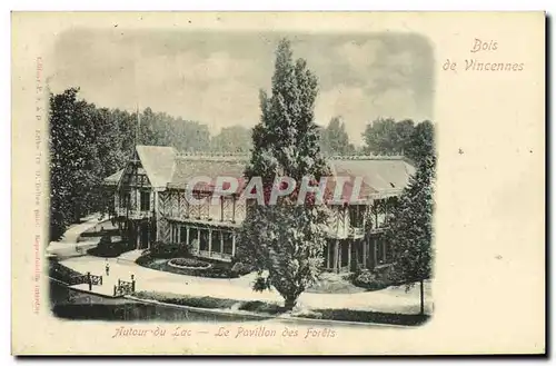 Cartes postales Bois De Vincennes Autour du lac Le pavillon des forets