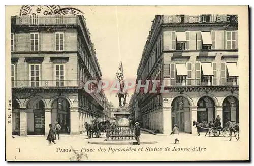 Ansichtskarte AK Paris Place des Pyramides et Statue de Jeanne d Arc