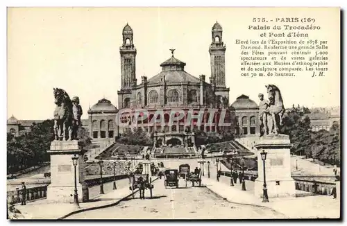 Cartes postales Paris Place du Trocadero et Pont d Iena