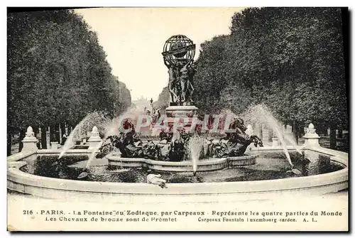 Ansichtskarte AK Paris La Fontaine du Zodiaque Par Carpeaux