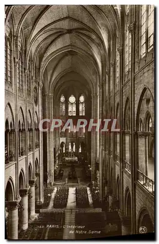 Cartes postales Paris L Interieur de Notre Dame