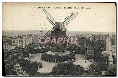 Cartes postales Paris Moulin de la Galette