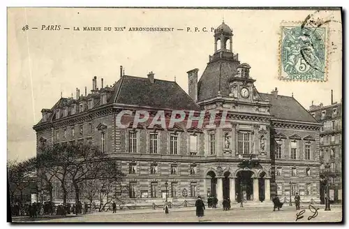 Ansichtskarte AK Paris La Mairie du 19eme Arrondissenent