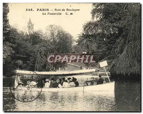 Ansichtskarte AK Paris Rois de Boulogne La Passerelle