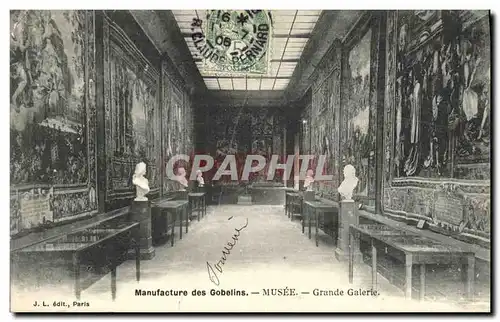 Cartes postales Paris Grande Galerie Manufacture des Gobelins