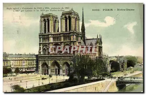 Cartes postales Paris Notre Dame