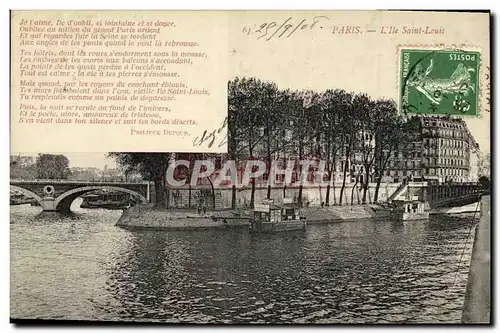 Cartes postales Paris L iie Saint Louis