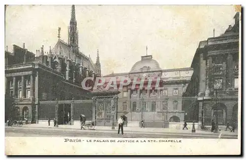 Ansichtskarte AK Paris Le Palais De Justice et la Sainte Chapelle