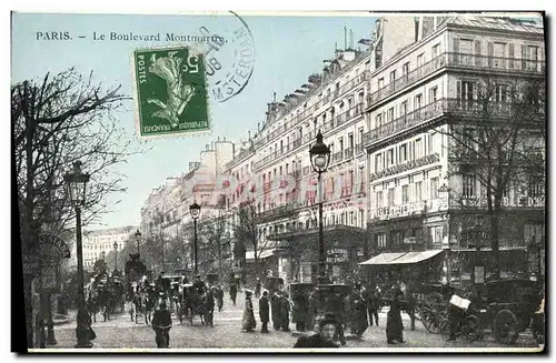 Cartes postales Paris Le Boulevard Montmartre