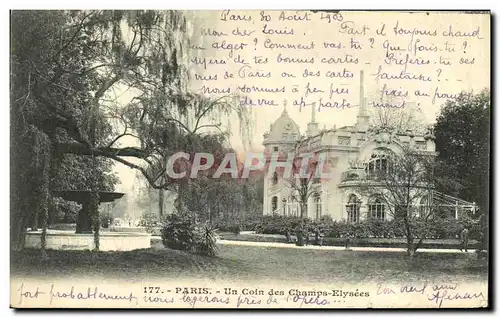 Cartes postales Paris Un Coin des Champs Elysees