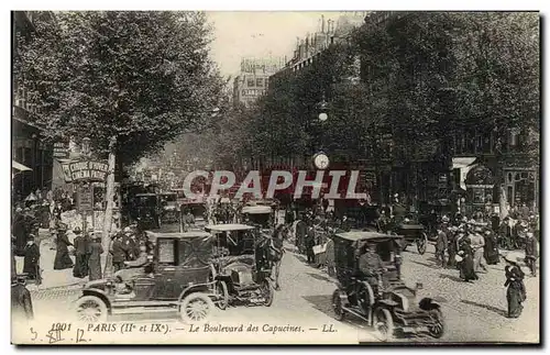 VINTAGE POSTCARD Paris the Automobile Boulevard of the Nasturtiums