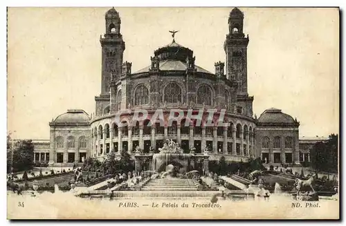 Ansichtskarte AK Paris Le Palais du Trocadero