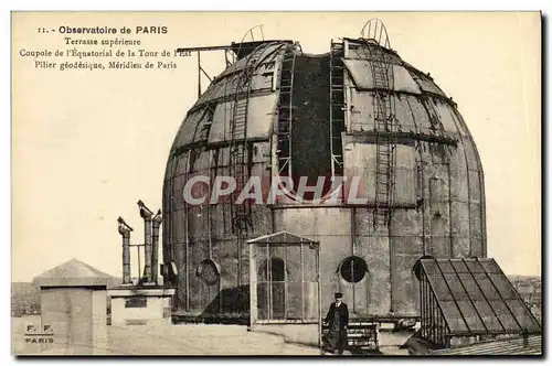 Cartes postales Paris Terrasse Superieure Observatoire de Paris Cosmos Astronomie