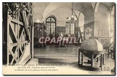 Cartes postales Paris Interieur de L Oservatoire Cosmos Astronomie