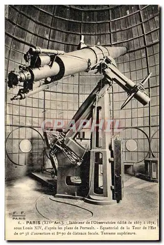 Cartes postales Paris Interieur de L Oservatoire Cosmos Astronomie