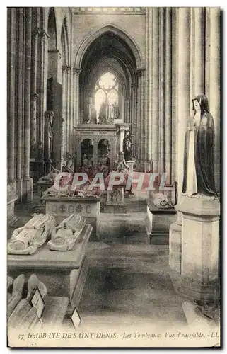 Cartes postales L Abbaye de Saint Denis Les Tombeaux Vue d ensemble