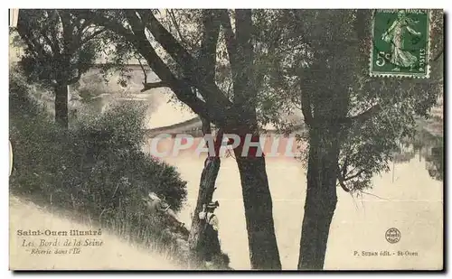 Cartes postales Saint Ouen illustre Les Bords de la Seine Reverie dans l ile