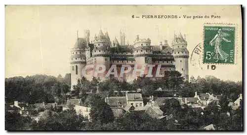 Cartes postales Pierrefonds Vue prise du Parc