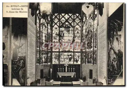 Cartes postales Epinay s Seine Interieur de N Dame des Missions