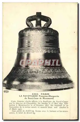 Ansichtskarte AK Paris La Savoyarde Francoise Marguerite du Sacre Coeur de Montmartre Cloche