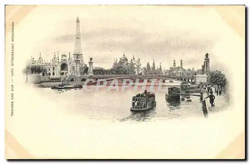 Ansichtskarte AK Exposition Universelle Paris 1900 Rue des Nations Tour Eiffel