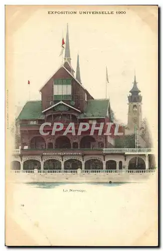 Cartes postales Exposition Universelle Paris 1900 La Norvege