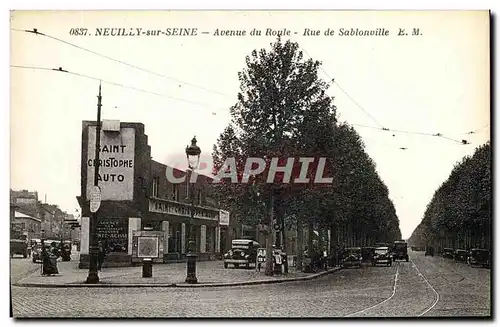 Cartes postales Neuilly sur Seine Avenue du Roule Rue de Sablonville Saint Christophe Auto