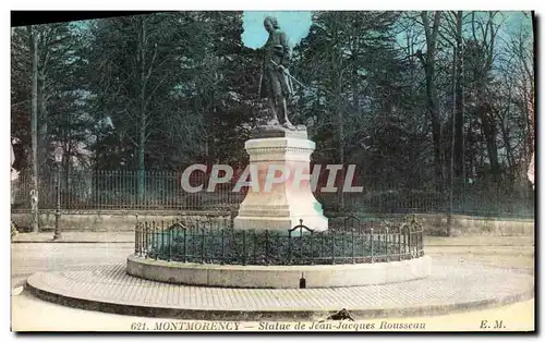 Cartes postales Montmorency Statue de Jean Jacques Rousseau