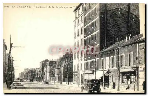 Ansichtskarte AK La Garenne Boulevard de la Republique