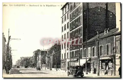 Ansichtskarte AK La Garenne Boulevard de la Republique