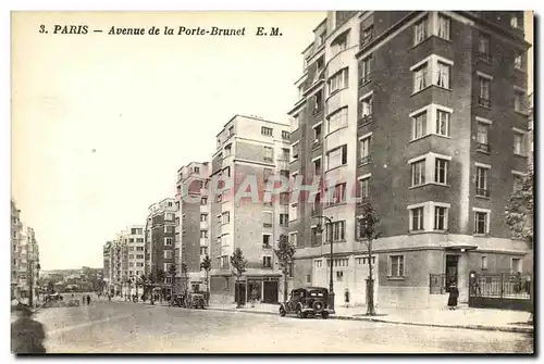 Ansichtskarte AK Paris Avenue de la Porte Brunet