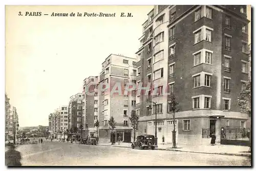 Cartes postales Paris Avenue de la Porte Brunet