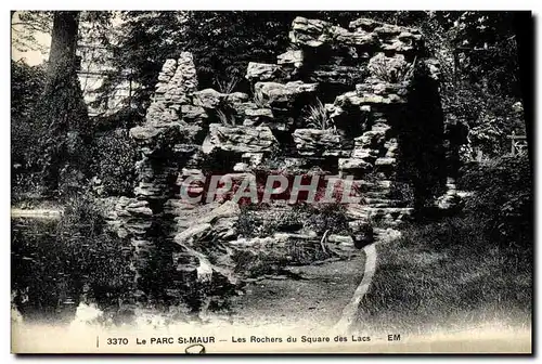 Cartes postales Le Parc St maur Les Rochers du Square des Lacs