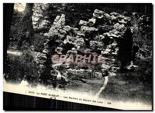 Ansichtskarte AK Le Parc St Maur Les Rochers du Square des Lacs