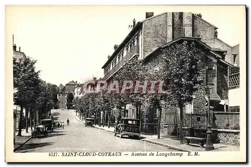 Cartes postales Saint Cloud Coteaux Avenue de Longchamp